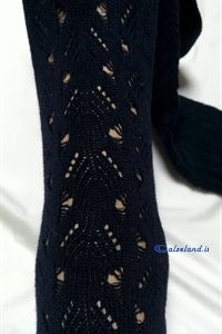 Knee-highs in cotton perforated - Very elegant knee-highs in warm cotton perforated)