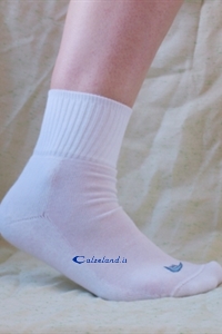 Martis quarter socks - Cotton quarter socks with sole in sponge with reversible border.)
