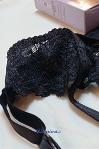 Black strappy lace detail